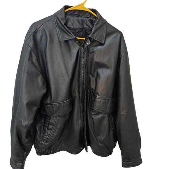 Men's/Women's Genuine Leather Jacket, Size Medium - Picture 1 of 11